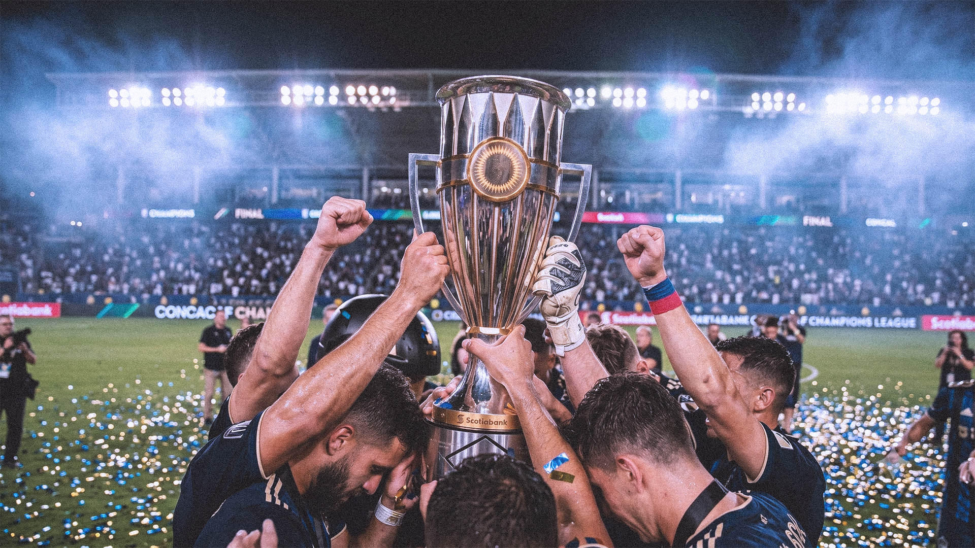 Concacaf Champions Cup thumbnail image of players hoisting the cup